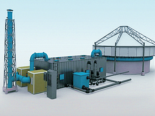 污水生物除臭設備工藝圖 污水生物除臭設備工藝圖